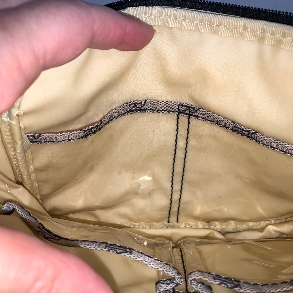 Lauren Ralph Lauren Monogram‎ Pouch Cosmetic Bag Travel Accessory Small - Picture 6 of 8
